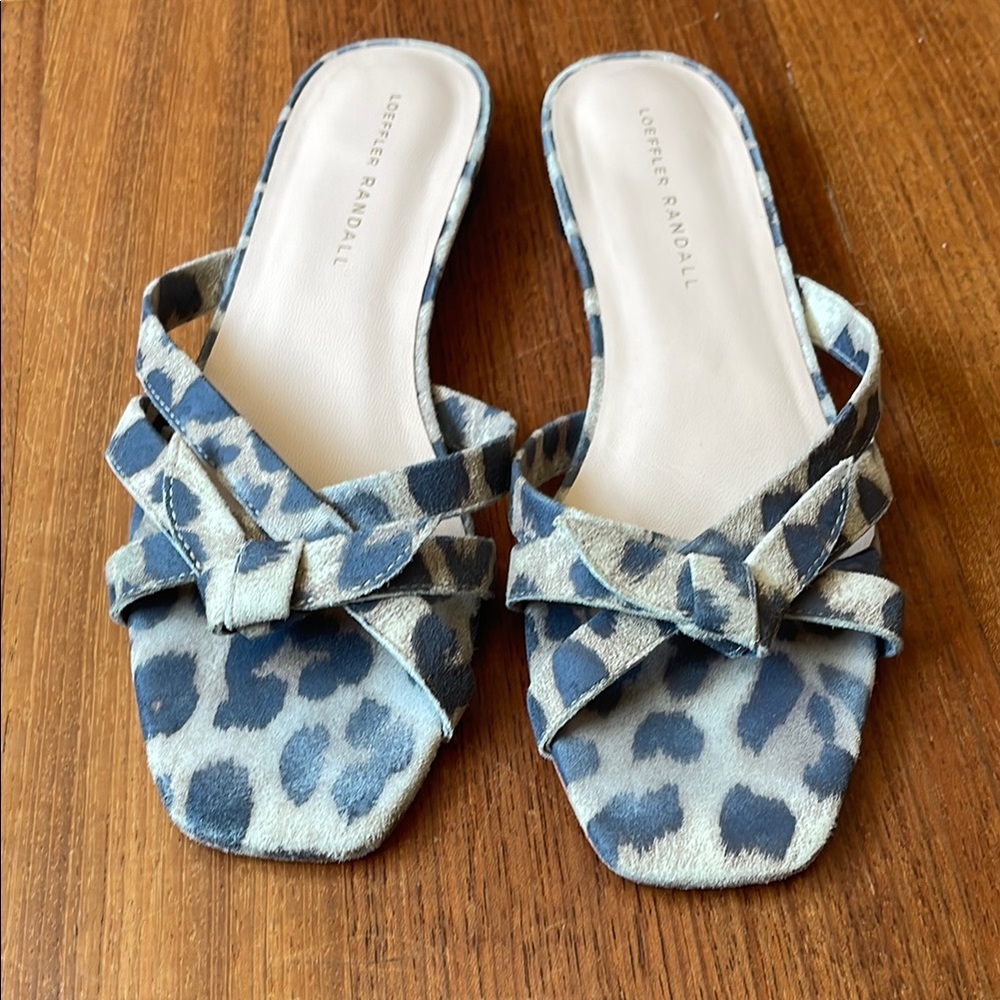 Loeffler Randall Leopard Print Women's Sandals size 8
